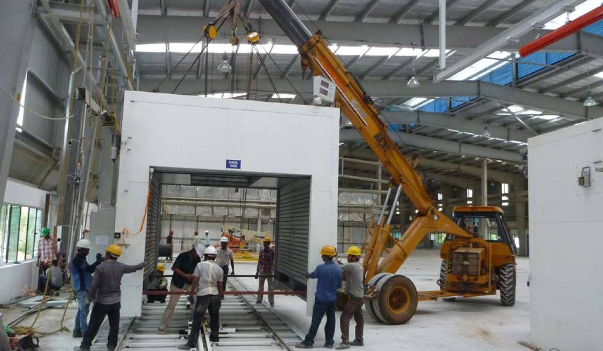 Relocation of a tempering oven in India